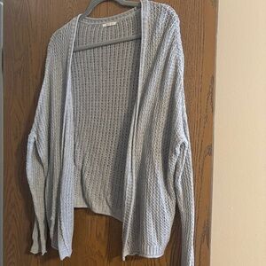 Gray cardigan